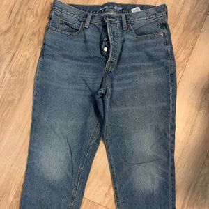 Sky-High Straight Button Fly Old Navy Jeans